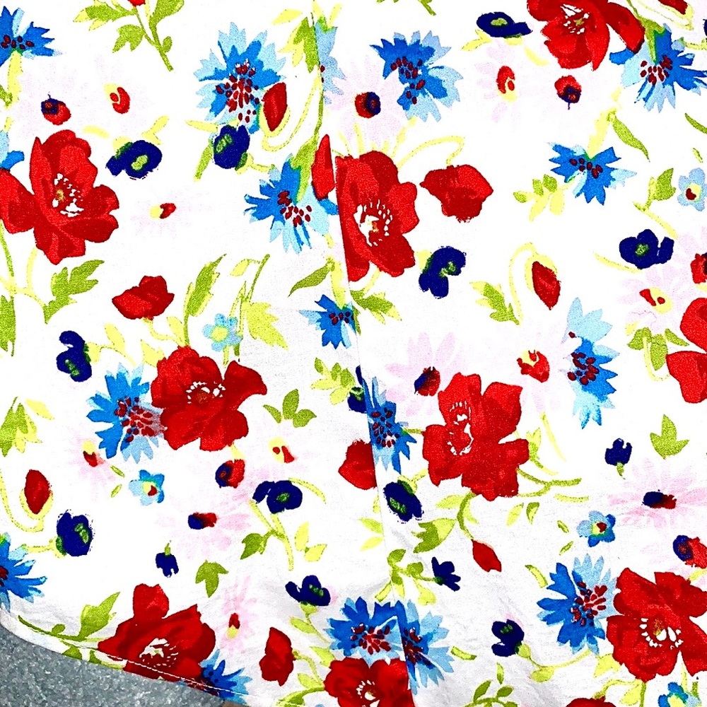 Veronica Beard Vea Tie Front Floral Halter Top Size 14 - Picture 6 of 15
